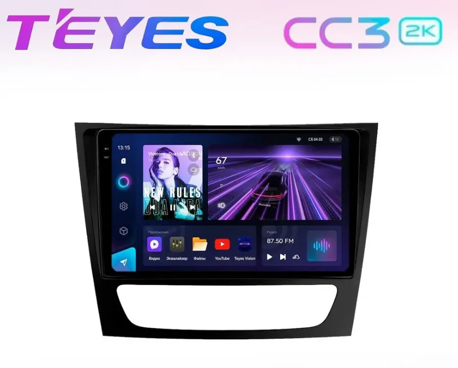 ШГУ Teyes CC3 2K 4/64 Mercedes-Benz E-класс W211/S211 2002-2009, 9,5" - фото
