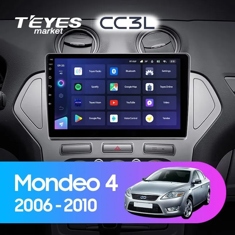 Комплект магнитолы TEYES CC3L 10.2" для Ford Mondeo