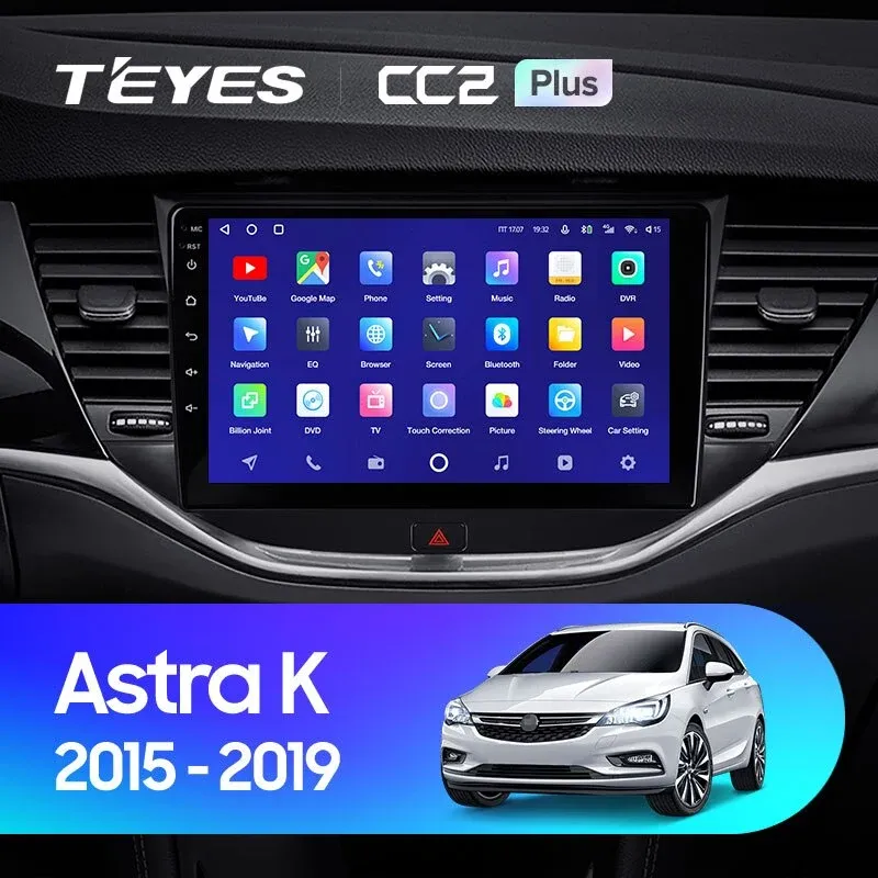 Комплект магнитолы TEYES CC2 Plus 9.0" для Opel Astra K 2015-2019