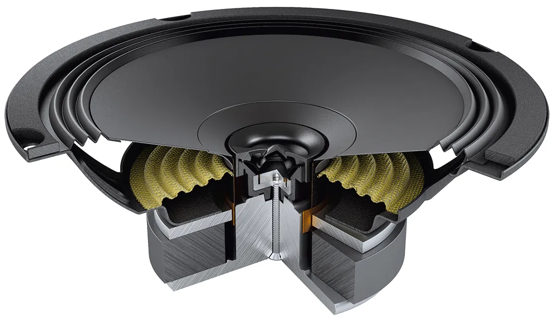 Audison-Prima-APX-6-5-glosniki-210W-WSPOLOSIOWE-Konstrukcja-dwudrozne