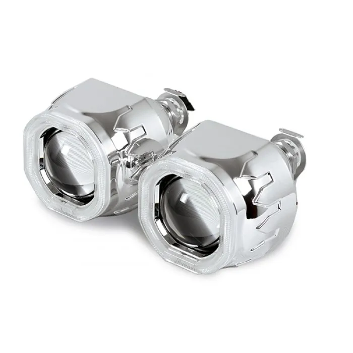 Комплект биксеноновых модулей J-Power под Н1 CCFL (H4/H7) KBM JP G3 MN3 квадратная бленда - фото