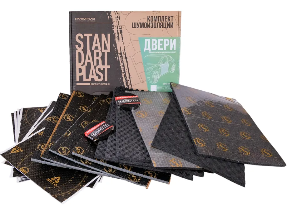 Комплект шумоизоляции для дверей Premium (гофроящик) - фото Комплект шумоизоляции для дверей Premium (гофроящик) - фото