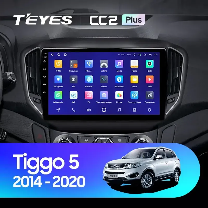 Комплект магнитолы TEYES CC2 Plus 10.2" для Chery Tiggo 5 T21 2014-2020