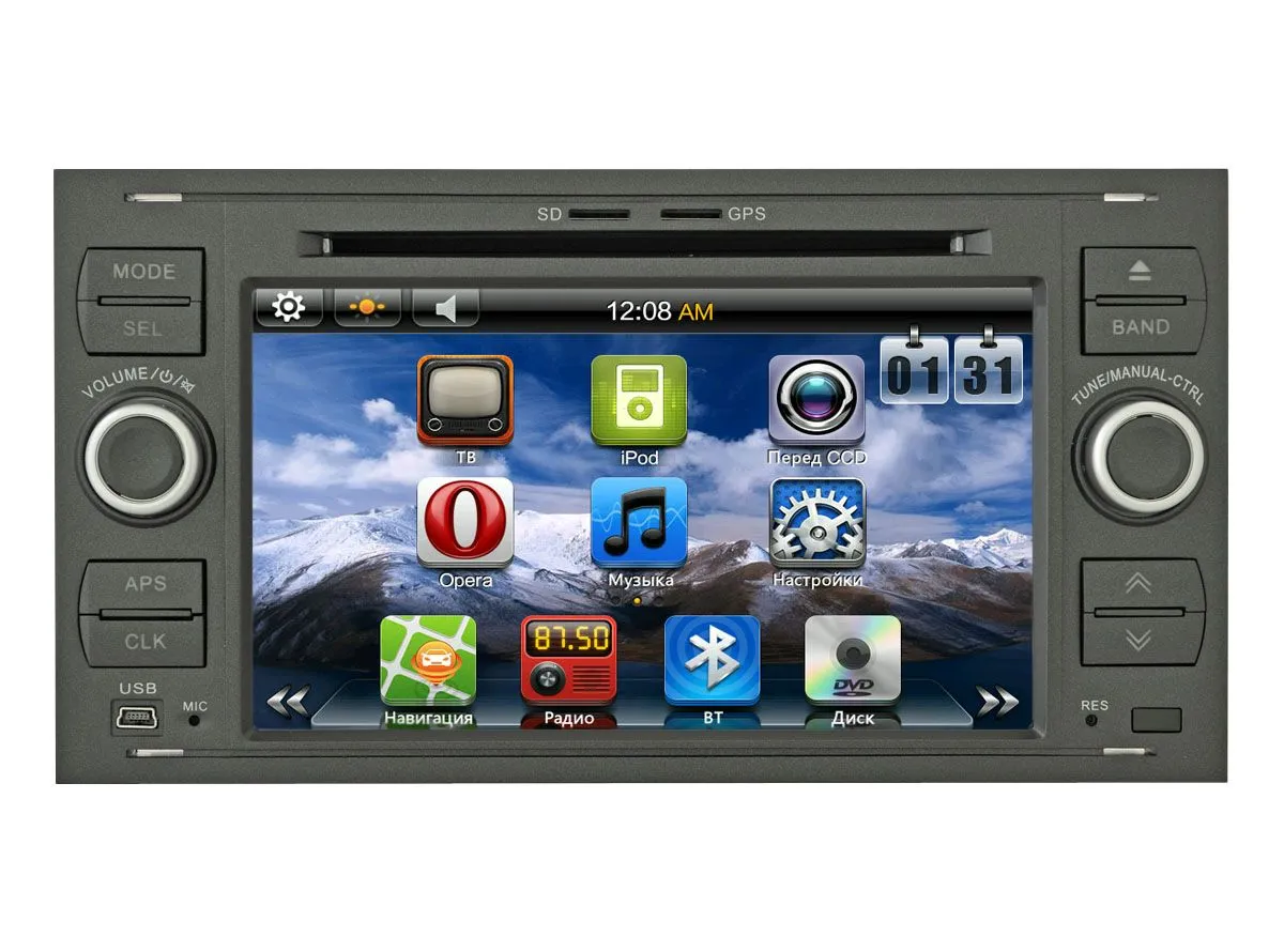 ШГУ SWAT SHR-3033R FORD FOCUS DVD 2 din - фото