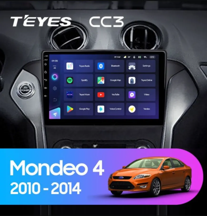 ШГУ Teyes CC3L 4/64 GB Ford Mondeo 4 2011-2014,10.2" - фото