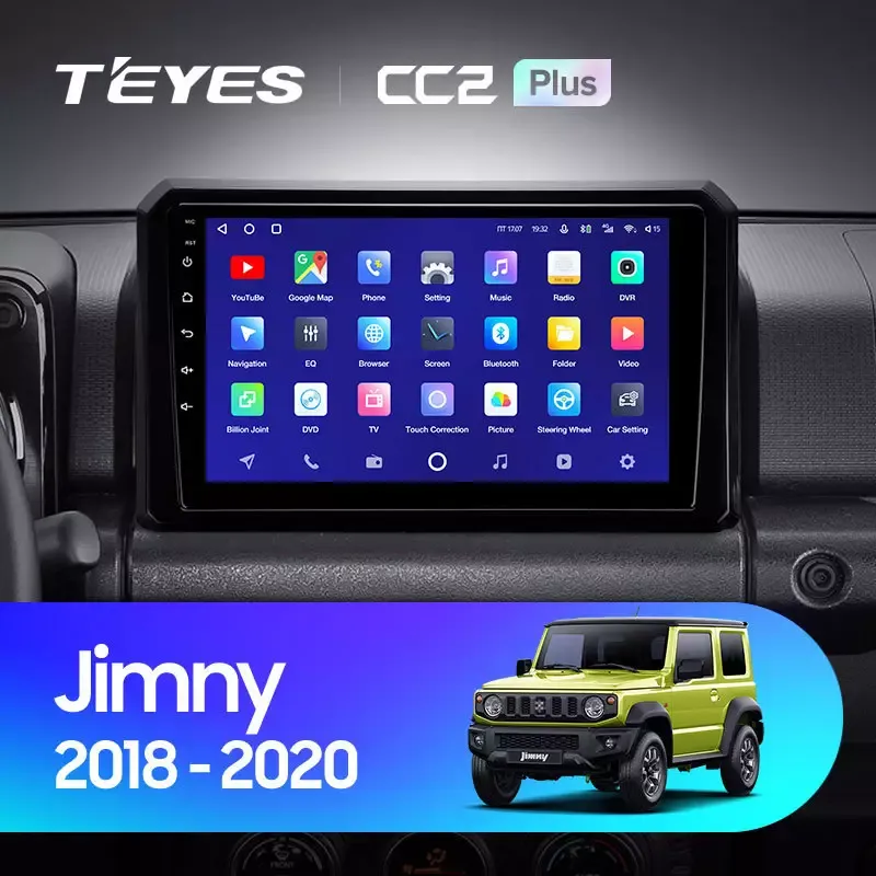 Комплект магнитолы TEYES CC2 Plus 9.0" для Suzuki Jimny IV 2018-2023