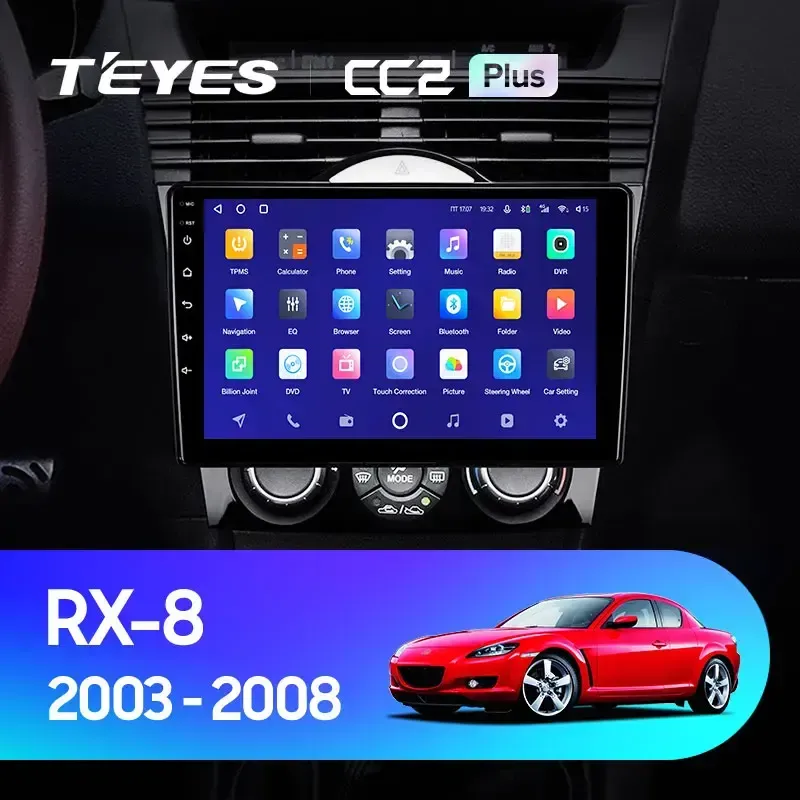Комплект магнитолы TEYES CC2 Plus 9.0" для Mazda RX-8 I 2003-2008