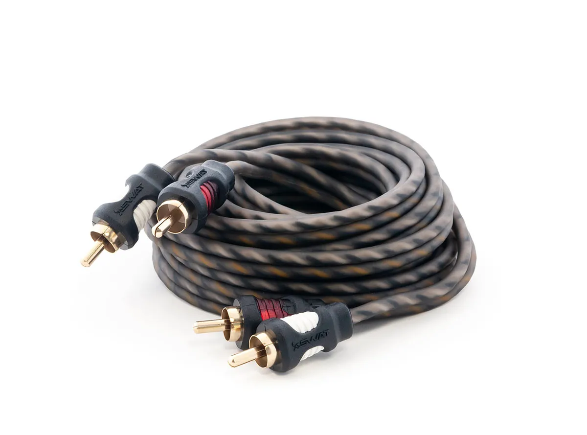 Межблочный кабель SWAT SIC-235 (2RCA-2RCA) (3.5м) - фото