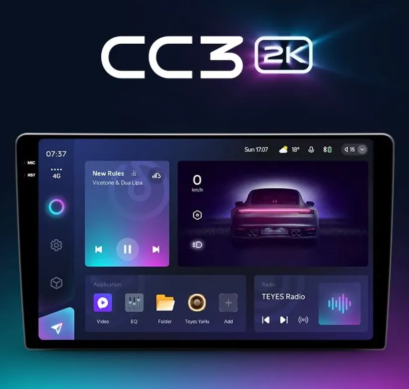 ШГУ Teyes CC3 2K 4/32GB Toyota Land Cruiser Prado 3 J120 2004-2009, 9" - фото