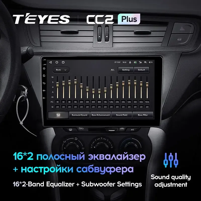 Комплект магнитолы TEYES CC2 Plus 10.2" для Citroen C3 II 2009-2016