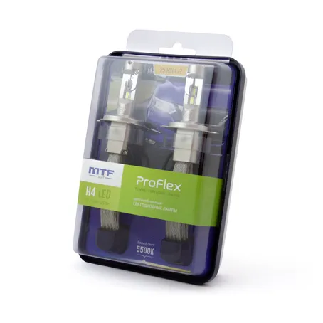 Лампа светодиодная MTF H4 PROFLEX LED 5500K 2500Lm - фото