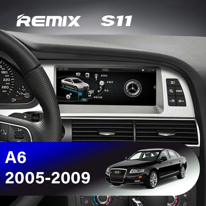 Мультимедийное устройство 8.8" Android 12 4+64 Gb для AUDI A6 2005-2009