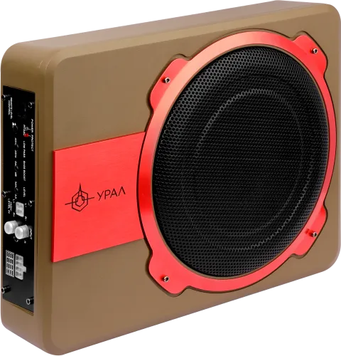 Сабвуфер активный в корпусе УРАЛ ПМН-2 "Черная Вдова" - фото