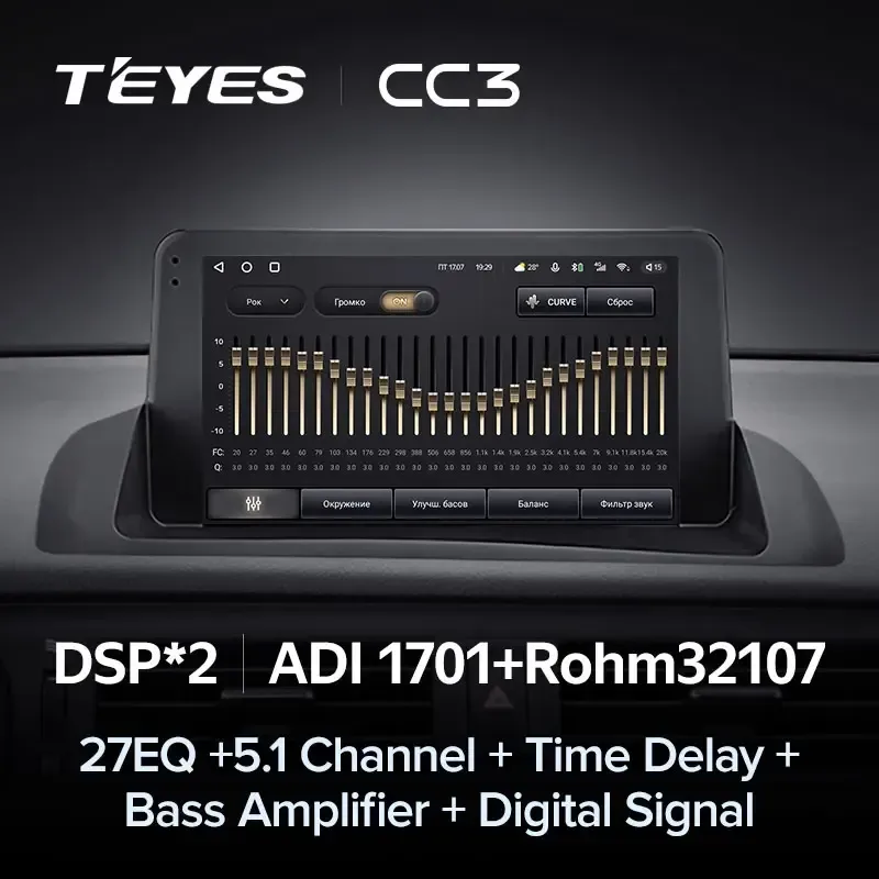 Комплект магнитолы TEYES CC3L 9.0" для Lexus CT