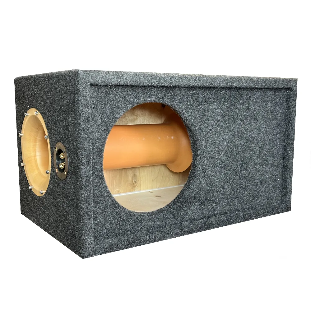 Короб под сабвуфер 10" фанера 18мм, с трубой 110 - фото Короб под сабвуфер 10" фанера 18мм, с трубой 110 - фото