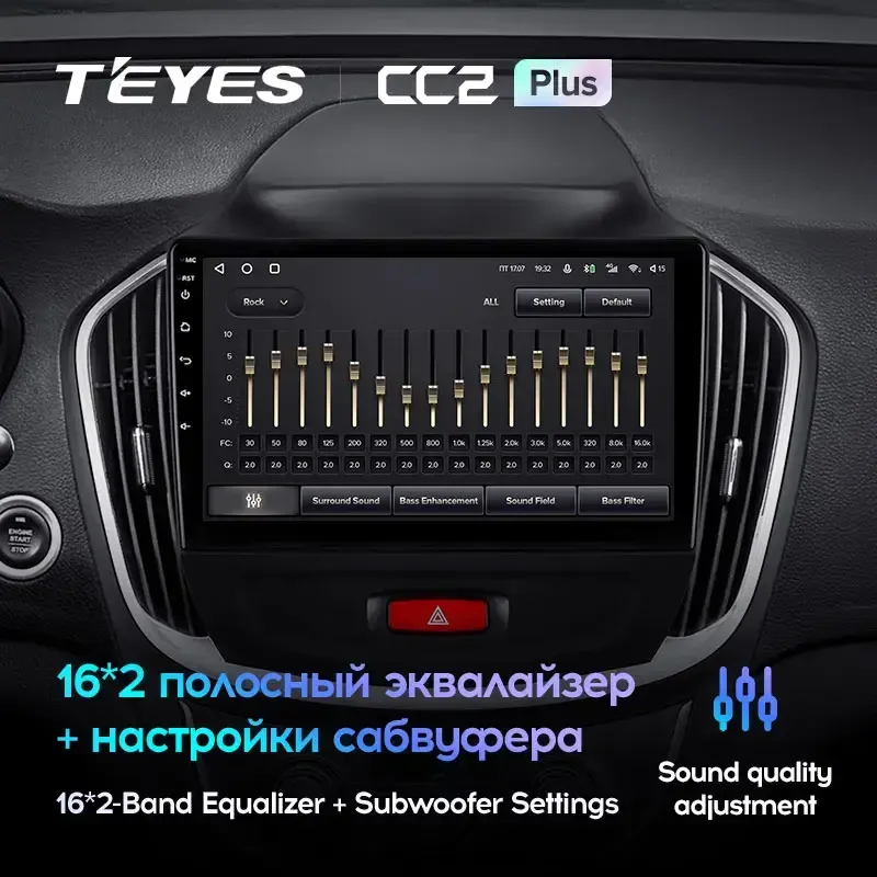 Комплект магнитолы TEYES CC2 Plus 10.2" для Baojun 560 2015-2016