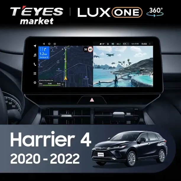 ШГУ Teyes LUX ONE 6/128 GB Toyota Harrier, Venza 2020 360, 10.56" - фото