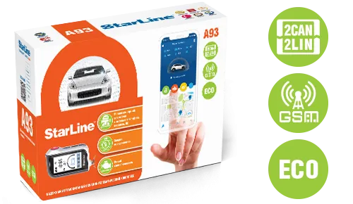 Автосигнализация StarLine А93 v2 2СAN+2LIN GSM ECO - фото