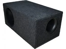 Ящик под сабвуфер 10" с трубой  - фото