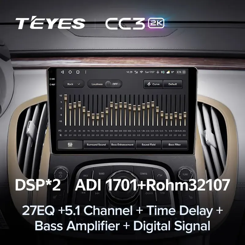 Комплект магнитолы TEYES CC3 2K 9.5" для Buick LaCrosse II 2009-2013