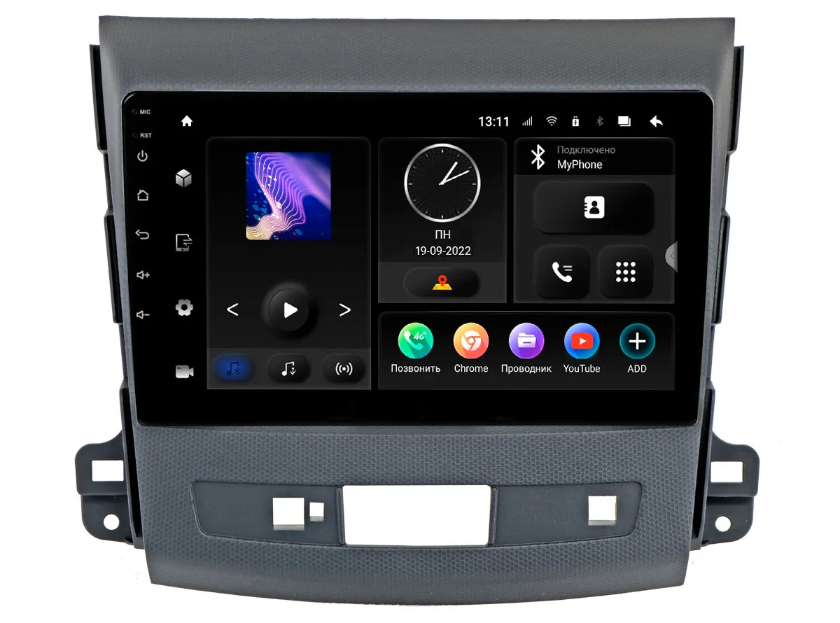 ШГУ  INCAR TMX-6105-6 Mitsubishi Outlander 9" - фото