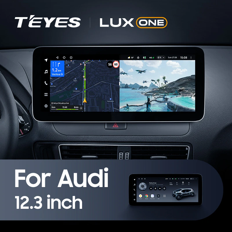 Мультимедиа TEYES LuxOne 6/128 для Audi Q5 8R【B】2008-2017 B