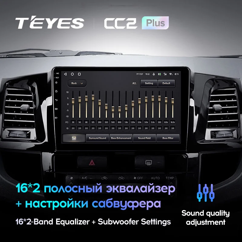 Комплект магнитолы TEYES CC2 Plus 9.0" для Toyota FJ Cruiser I 2006-2023