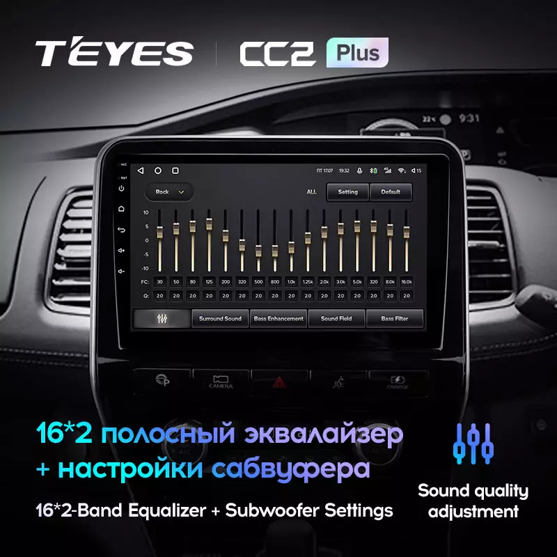 Комплект магнитолы TEYES CC2 Plus 10.2" для Nissan Serena C27 2016-2023