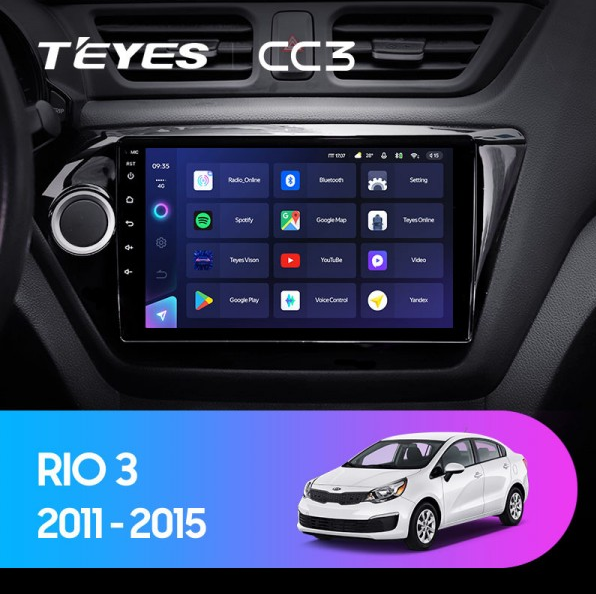 ШГУ Teyes CC3 3/32 GB KIA Rio 3 2011-2017 - фото