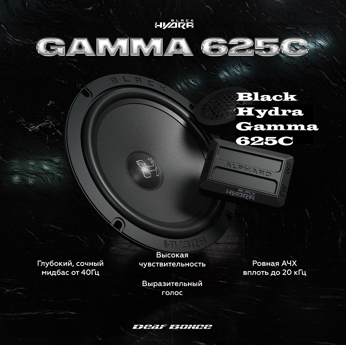 Акустика компонентная Black Hydra Gamma 625C - фото