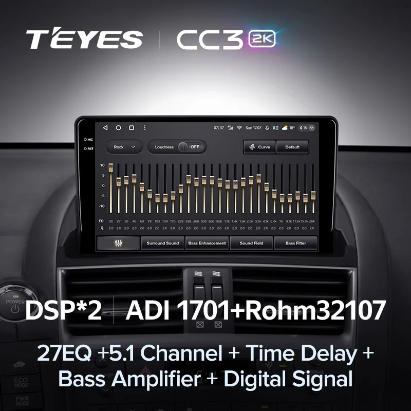 Комплект магнитолы TEYES CC3 2K 9.5" для Lexus HS I 2009-2012
