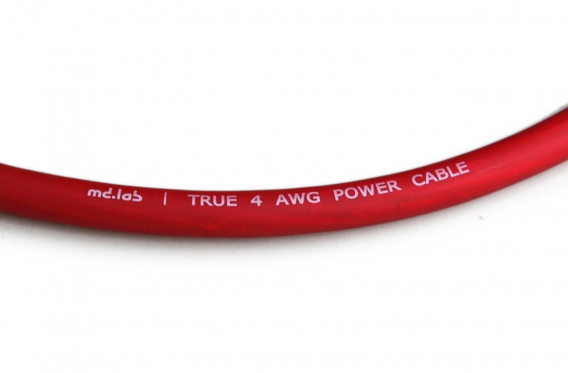 Силовой кабель MD.Lab MDC-PCA-4R Red (1б-50м)(1м) - фото