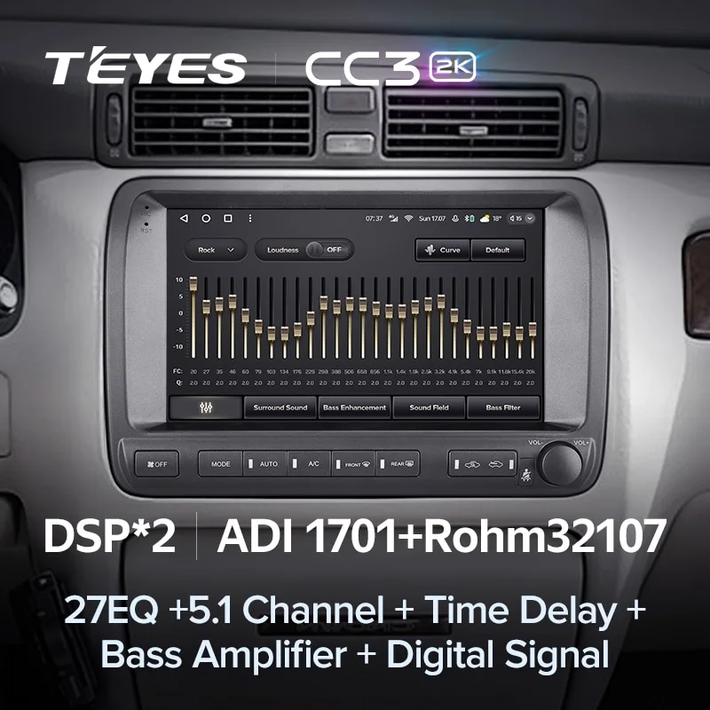 Комплект магнитолы TEYES CC3 2K 10.36" для Toyota Crown Majesta III 1999-2004