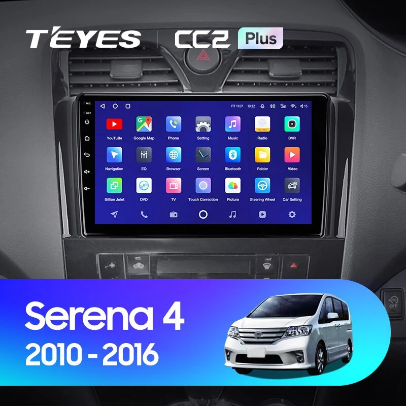 Комплект магнитолы TEYES CC2 Plus 9.0" для Nissan Serena C26 2010-2016