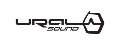Фирменная наклейка «Ural Sound» белая - фото