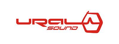 Фирменная наклейка «Ural Sound» красная - фото