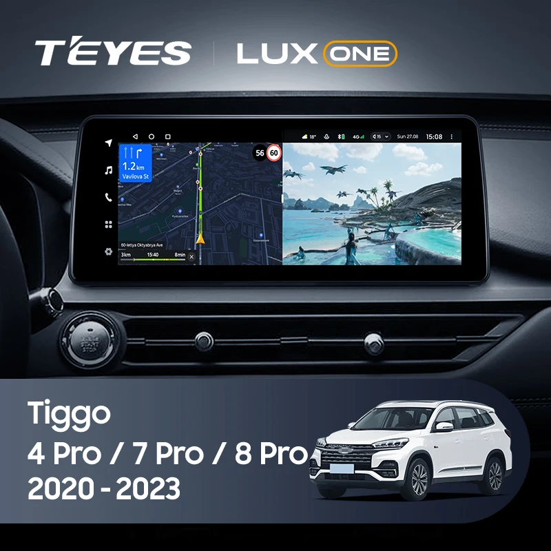 Мультимедиа TEYES LuxOne 4/32 для Chery Tiggo 8 Pro 2021-2023