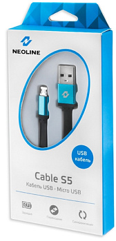 Кабель синхронизации Neoline Cable S5 Black Micro USB