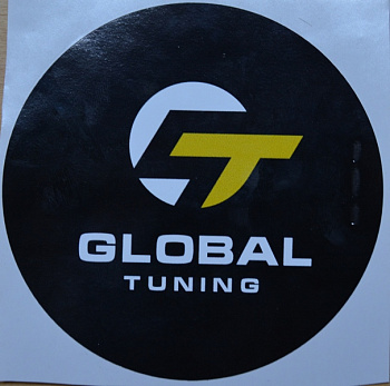Наклейка Global Tuning D40 черная