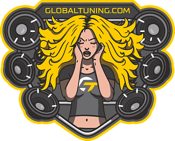 Наклейка Global Tuning 150х120 Ж