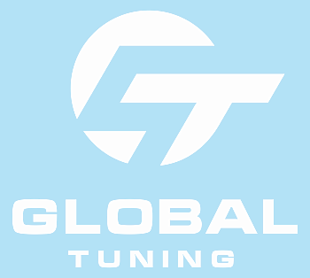 Наклейка Global Tuning 620х450 желтая